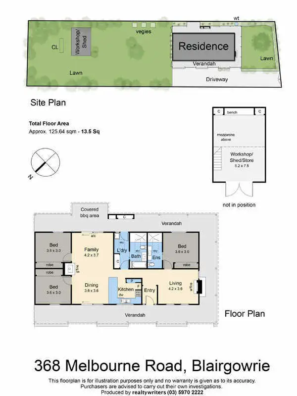 Floorplan of Homely house listing, 368 Melbourne Road, Blairgowrie VIC 3942