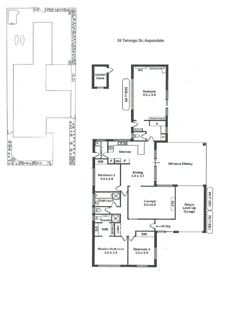 Floorplan of Homely house listing, 35 Tarongo Drive, Aspendale VIC 3195