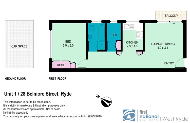 Floorplan of Homely apartment listing, 1/28 Belmore Street, Ryde NSW 2112