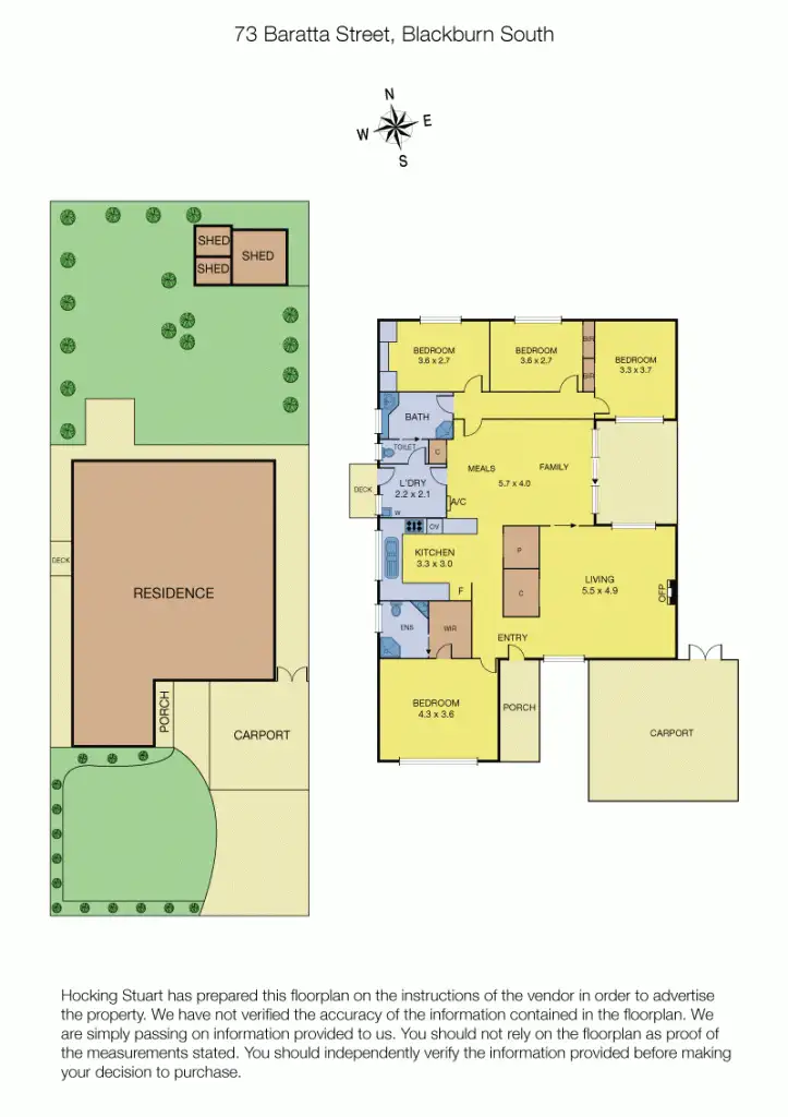 Floorplan of Homely house listing, 73 Baratta Street, Blackburn South VIC 3130