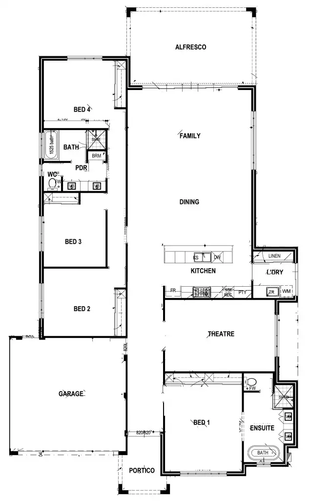 Floorplan of Homely house listing, 9 Westbury Lane, Madeley WA 6065