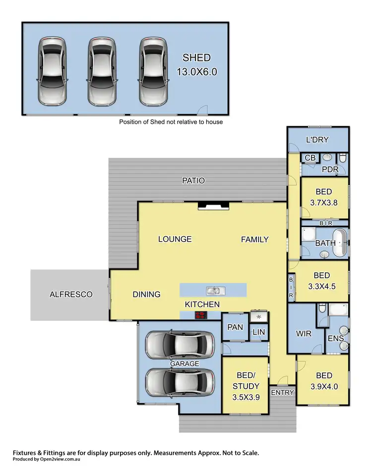 Floorplan of Homely house listing, 8 Newbery Chase, Yea VIC 3717