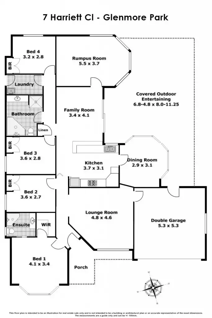 Floorplan of Homely house listing, 7 Harriett Close, Glenmore Park NSW 2745