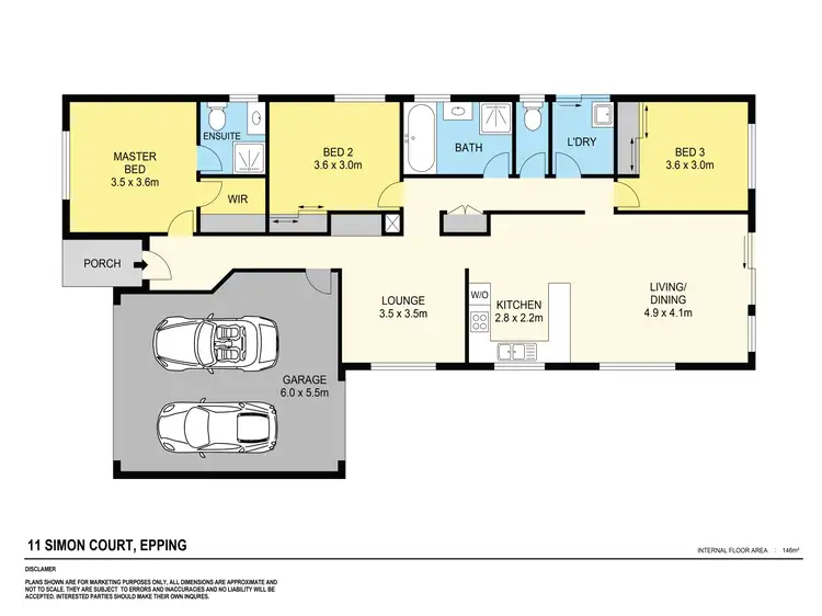 Floorplan of Homely house listing, 11 Simon Court, Epping VIC 3076