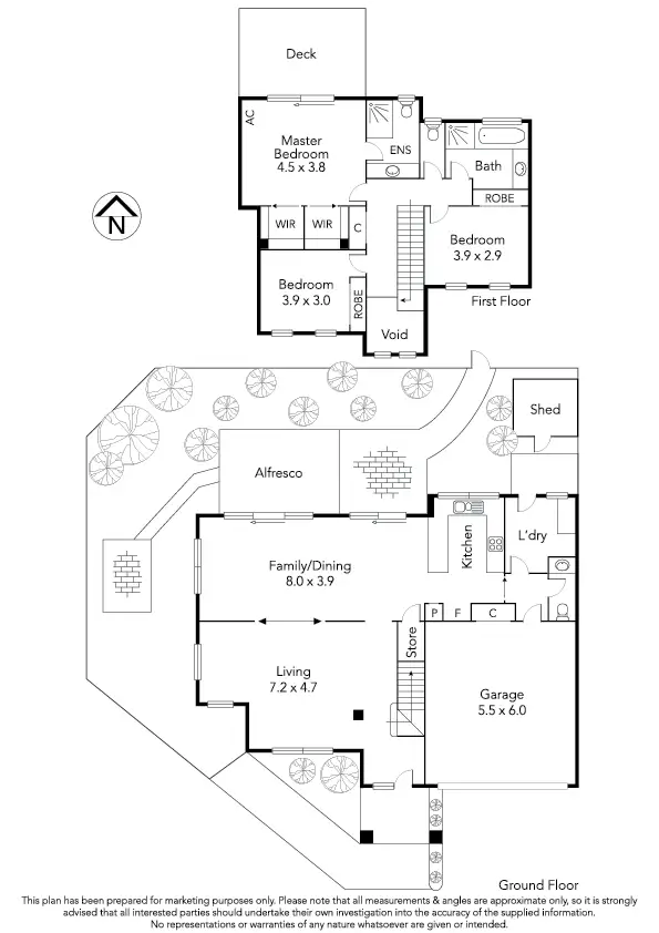 Floorplan of Homely townhouse listing, 14/38 Sampson Drive, Mount Waverley VIC 3149