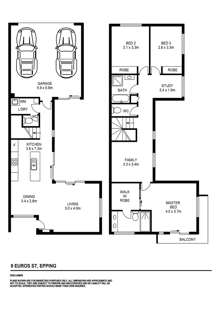 Floorplan of Homely house listing, 9 Euroa Street, Epping VIC 3076