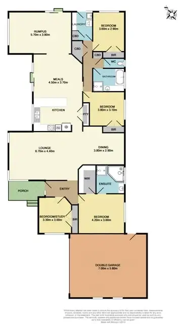 Floorplan of Homely house listing, 1 Grenville Court, Berwick VIC 3806
