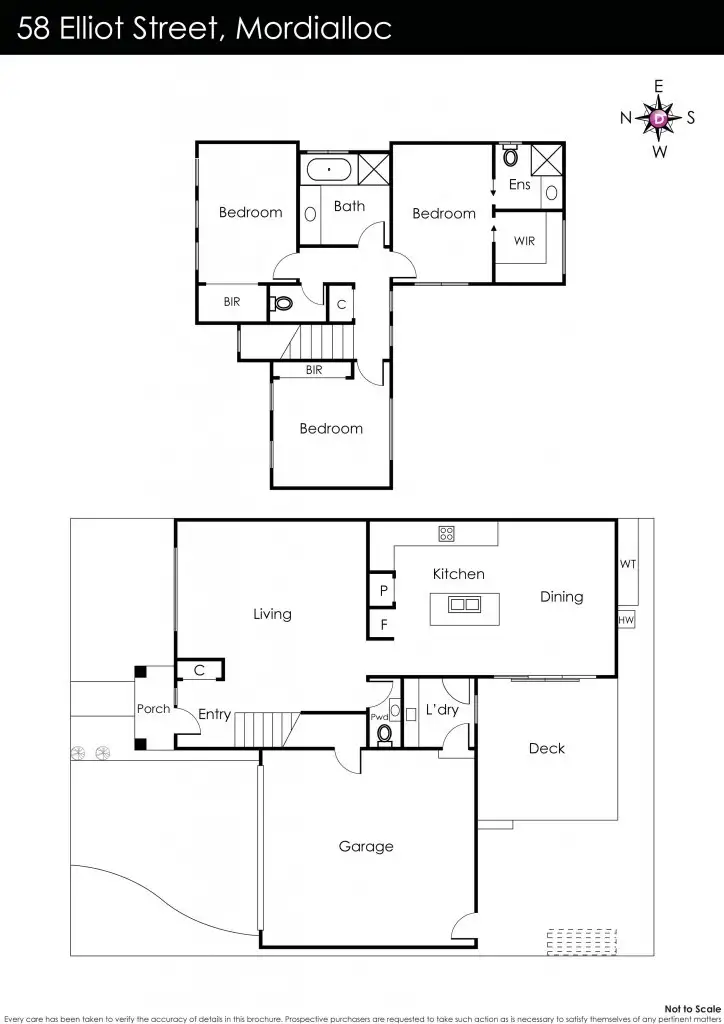 Floorplan of Homely townhouse listing, 58 Elliot Street, Mordialloc VIC 3195