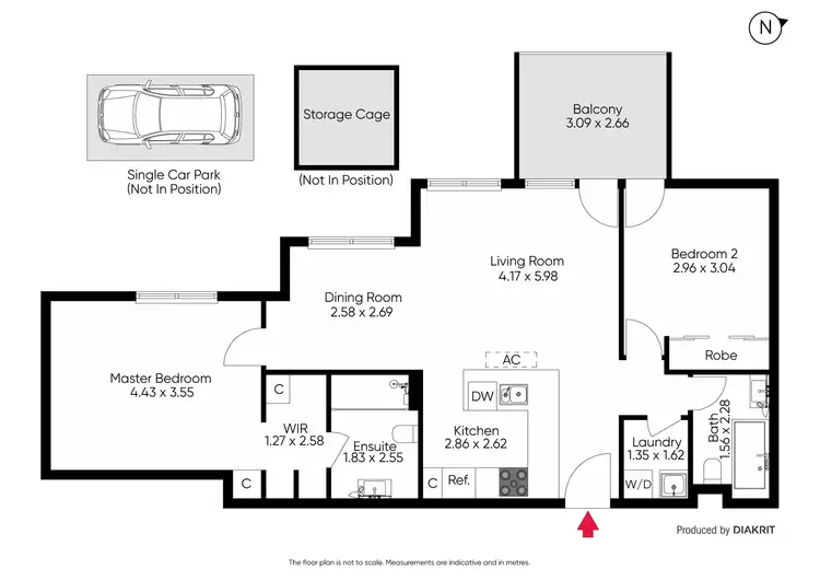 Floorplan of Homely unit listing, 313/216 Rouse Street, Port Melbourne VIC 3207