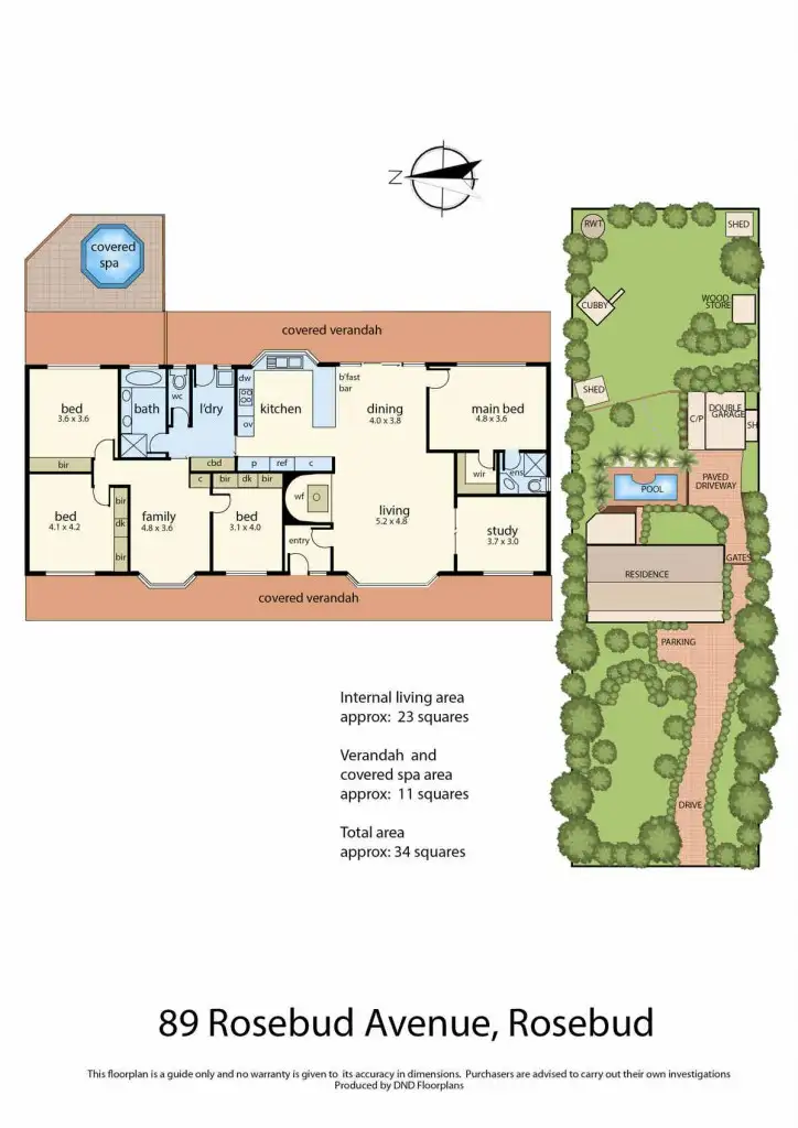 Floorplan of Homely house listing, 89 Rosebud Avenue, Rosebud VIC 3939