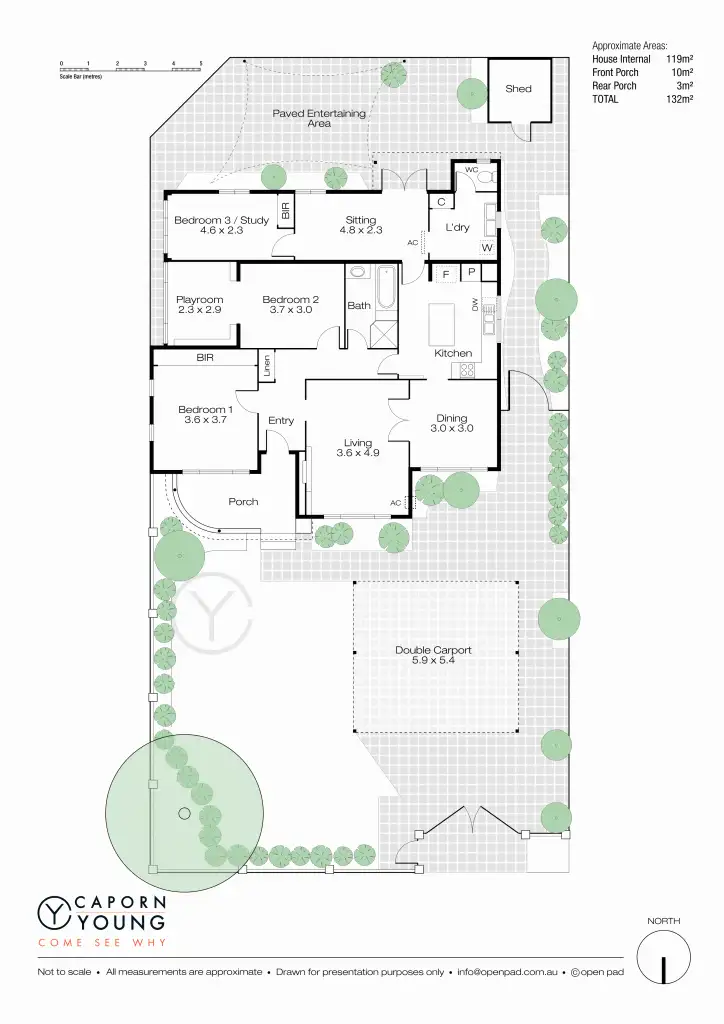 Floorplan of Homely house listing, 5 Evandale Street, Floreat WA 6014