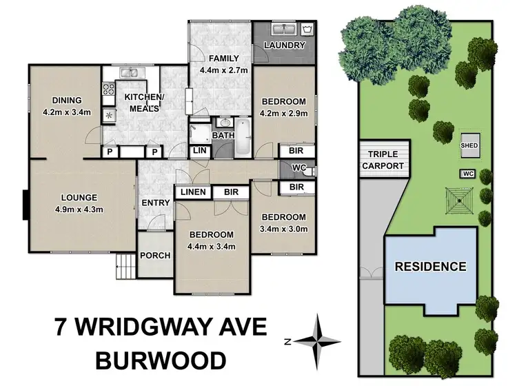 Floorplan of Homely house listing, 7 Wridgway Avenue, Burwood VIC 3125