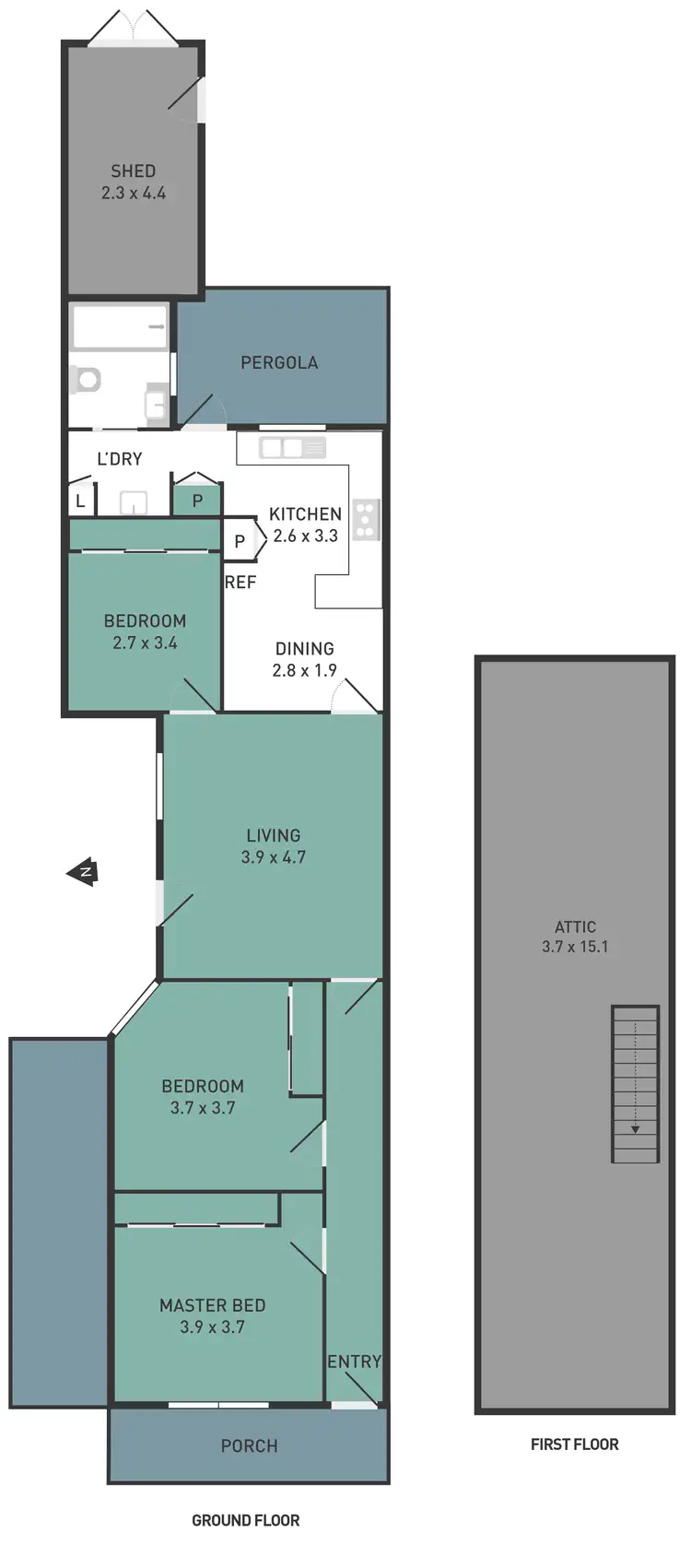 Floorplan of Homely house listing, 16 Cooke Street, Abbotsford VIC 3067