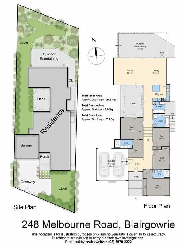 Floorplan of Homely house listing, 248 Melbourne Road, Blairgowrie VIC 3942