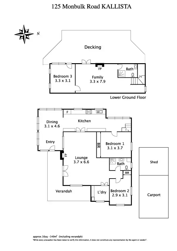 Floorplan of Homely house listing, 125 Monbulk Road, Kallista VIC 3791