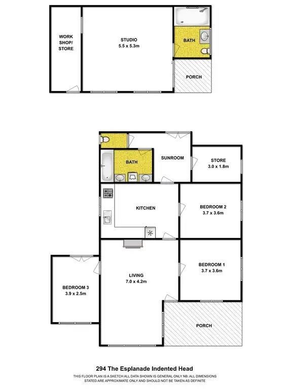 Floorplan of Homely house listing, 294 The Esplanade, Indented Head VIC 3223
