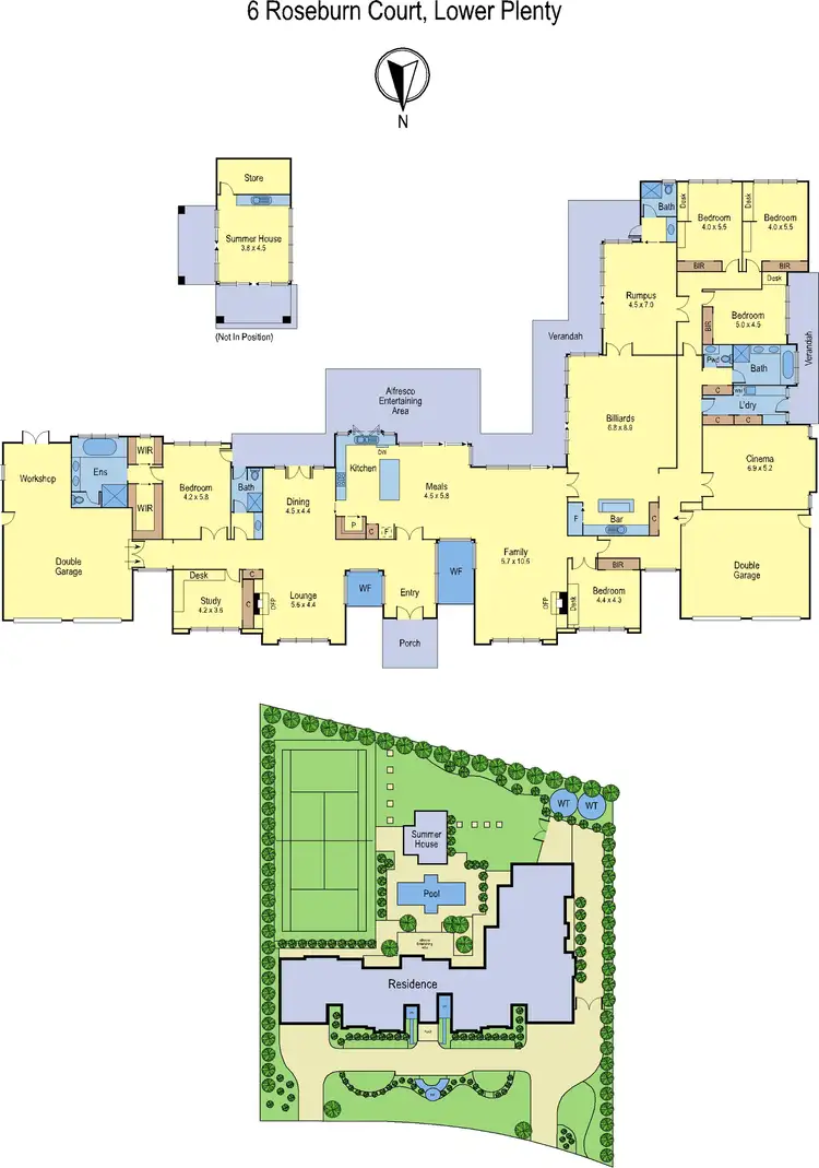 Floorplan of Homely house listing, 6 Roseburn Court, Lower Plenty VIC 3093