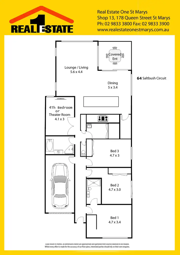 Floorplan of Homely house listing, 64 Saltbush Circuit, Ropes Crossing NSW 2760