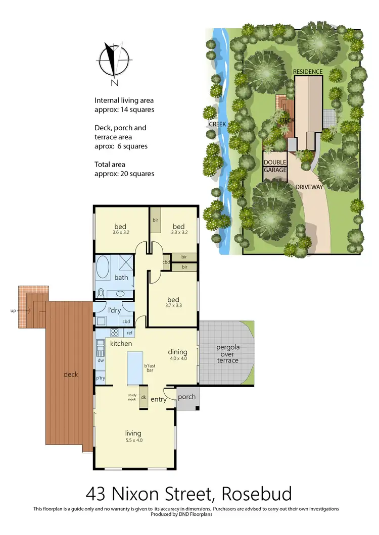 Floorplan of Homely house listing, 43 Nixon Street, Rosebud VIC 3939