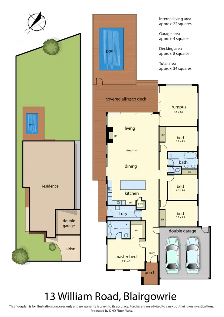 Floorplan of Homely house listing, 13 William Road, Blairgowrie VIC 3942