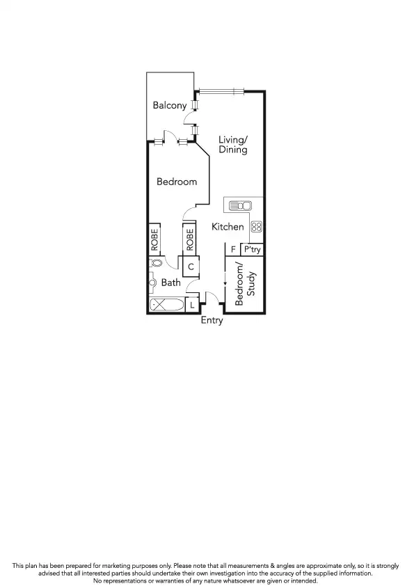 Floorplan of Homely apartment listing, 85/1 Graham Street, Port Melbourne VIC 3207