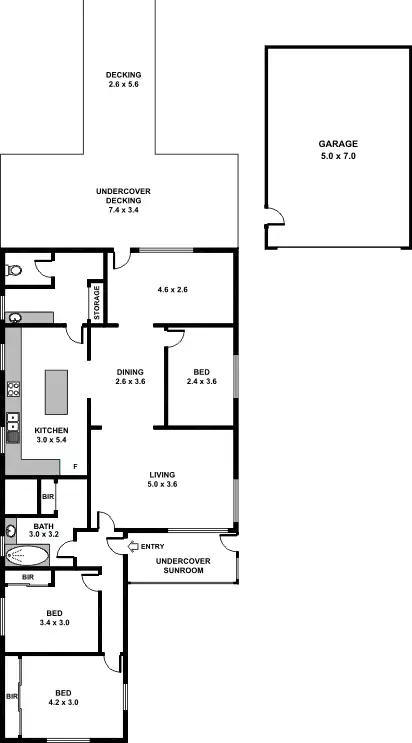 Floorplan of Homely house listing, 29 Armstrong Street, Sunshine West VIC 3020