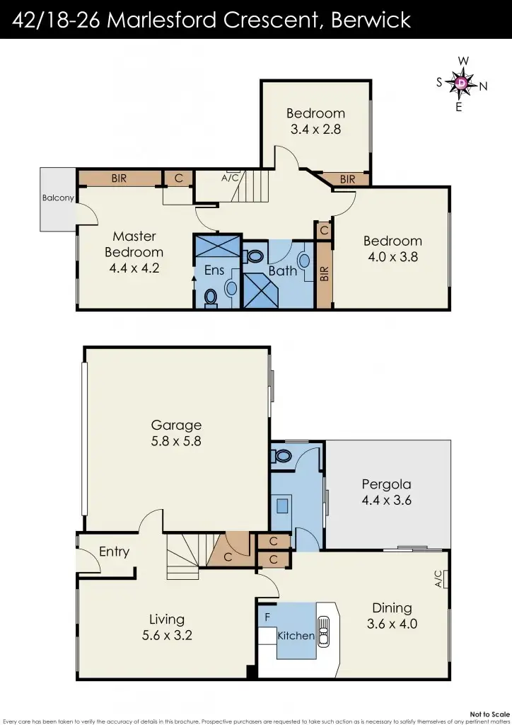 Floorplan of Homely townhouse listing, 42/18-26 Marlesford Crescent, Berwick VIC 3806
