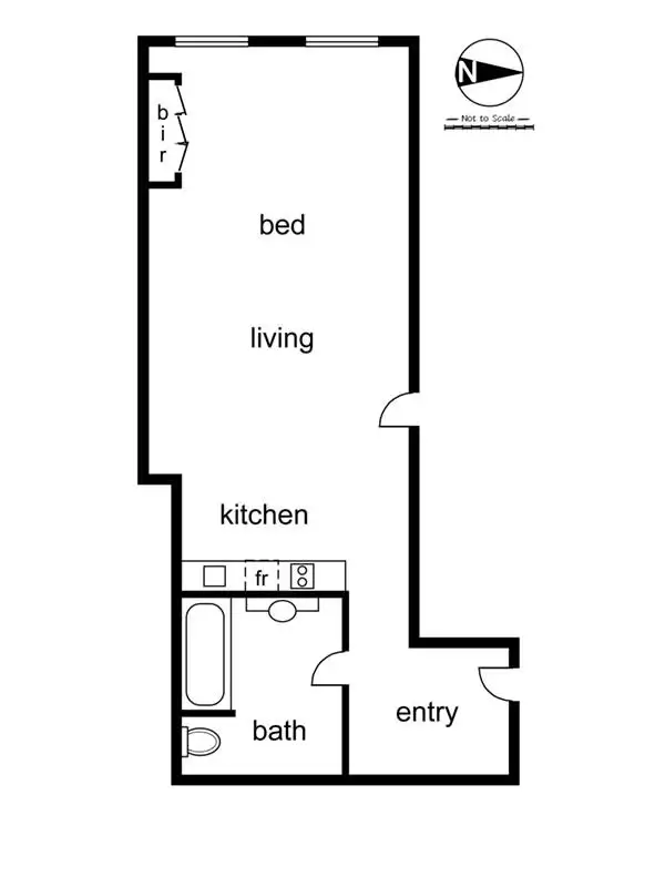 Floorplan of Homely apartment listing, 506/60 Market St, Melbourne VIC 3000