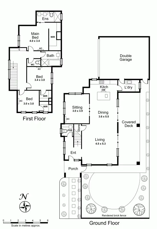 Floorplan of Homely townhouse listing, 1/737 South Road, Bentleigh East VIC 3165