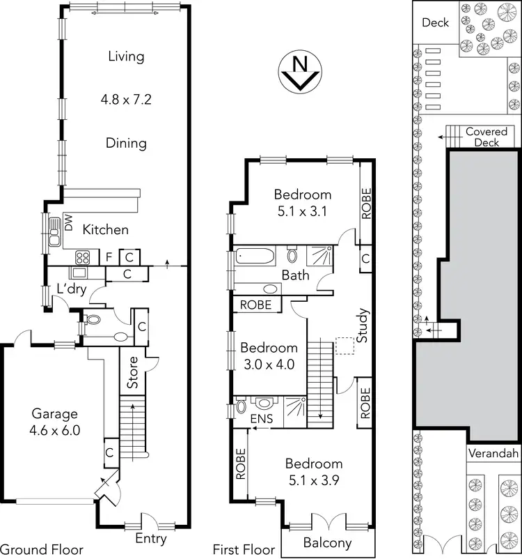 Floorplan of Homely house listing, 93A Bruce Street, Preston VIC 3072