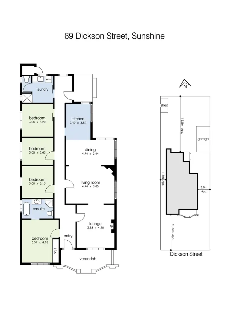 Floorplan of Homely house listing, 69 Dickson Street, Sunshine VIC 3020
