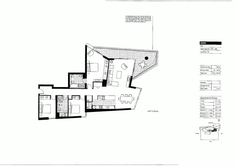 Floorplan of Homely apartment listing, 244/55 Victoria Harbour Promenade, Docklands VIC 3008