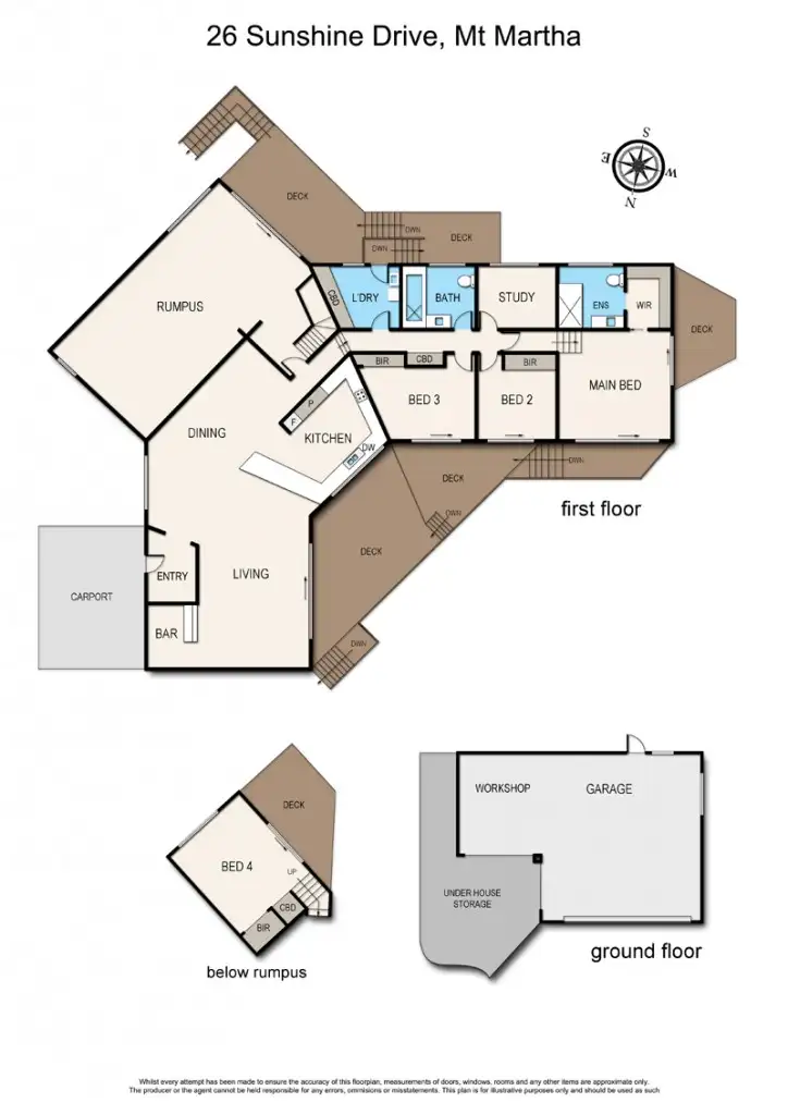 Floorplan of Homely house listing, 26 Sunshine Drive, Mount Martha VIC 3934
