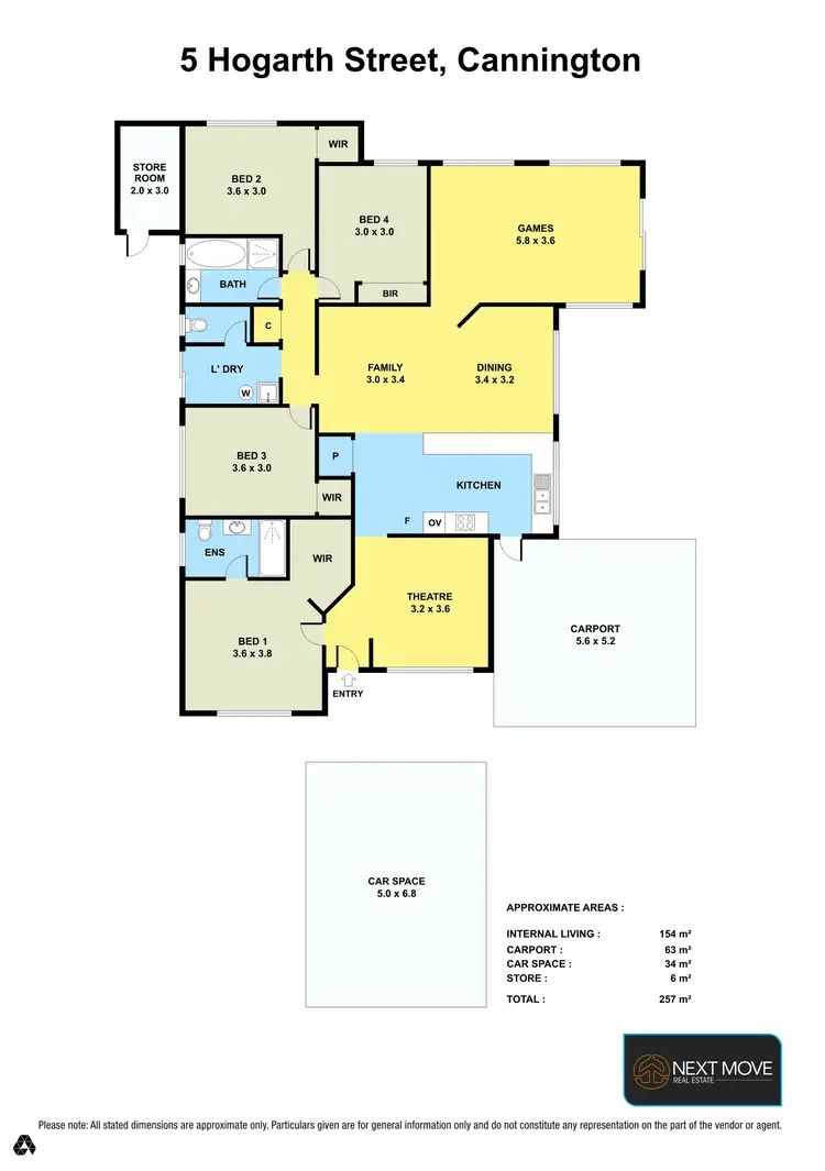 Floorplan of Homely house listing, 5 Hogarth St, Cannington WA 6107