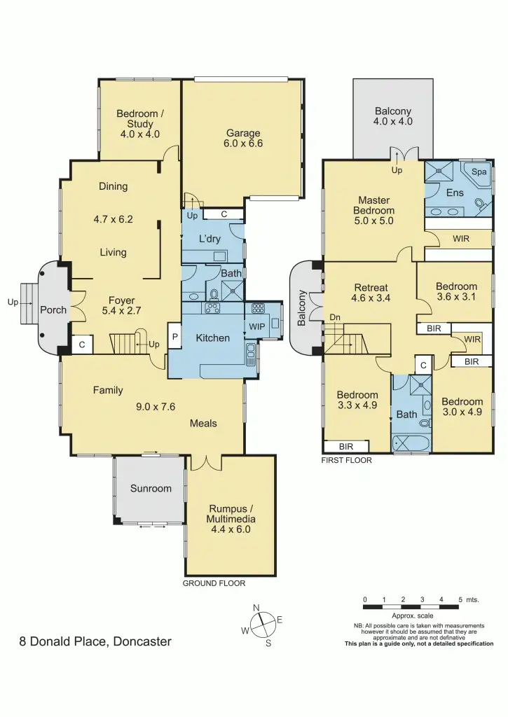 Floorplan of Homely house listing, 8 Donald Place, Doncaster VIC 3108