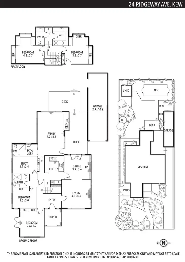 Floorplan of Homely house listing, 24 Ridgeway Avenue, Kew VIC 3101