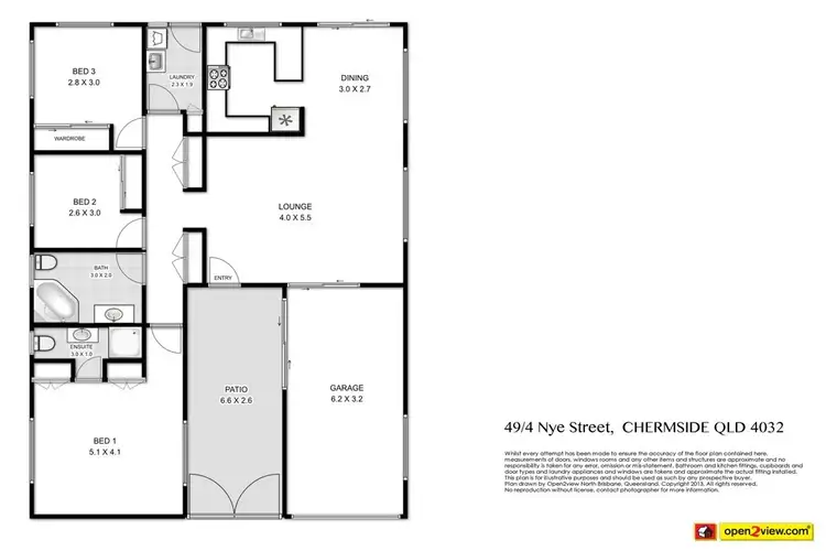 Floorplan of Homely villa listing, 49/4 Nye Street, Chermside QLD 4032