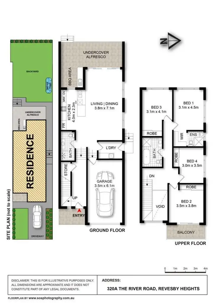 Floorplan of Homely semi-detached listing, 320 The River Road, Revesby Heights NSW 2212