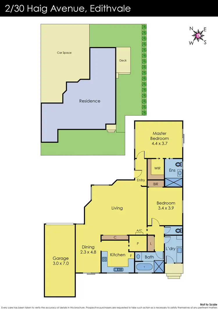 Floorplan of Homely townhouse listing, 2/30 Haig Avenue, Edithvale VIC 3196