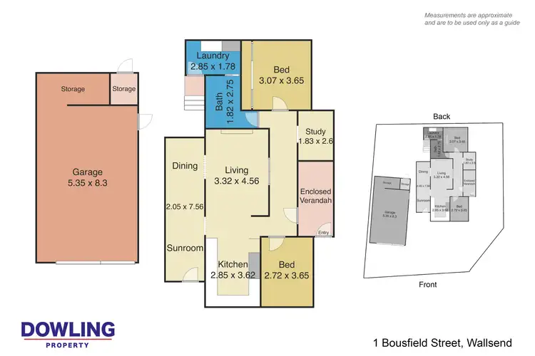 Floorplan of Homely house listing, 1 Bousfield Street, Wallsend NSW 2287
