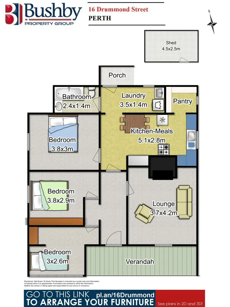 Floorplan of Homely house listing, 16 Drummond Street, Perth TAS 7300