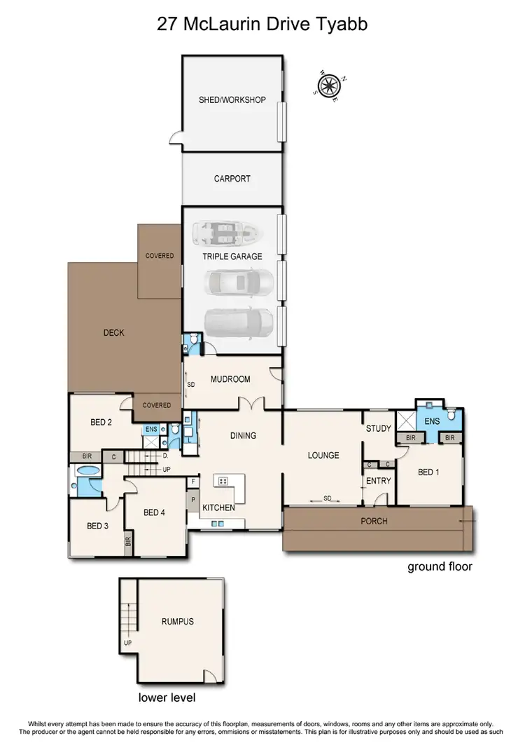 Floorplan of Homely house listing, 27 McLaurin Drive, Tyabb VIC 3913