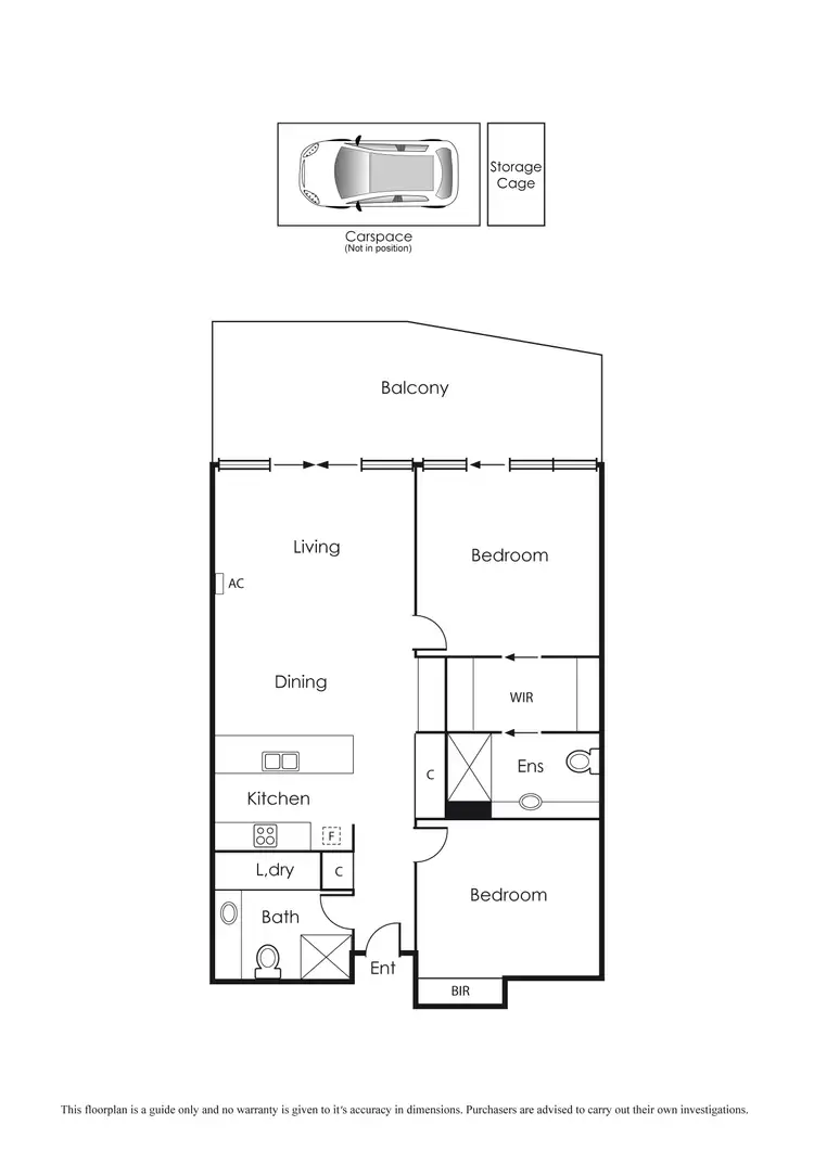 Floorplan of Homely apartment listing, 102/77 Nott Street, Port Melbourne VIC 3207