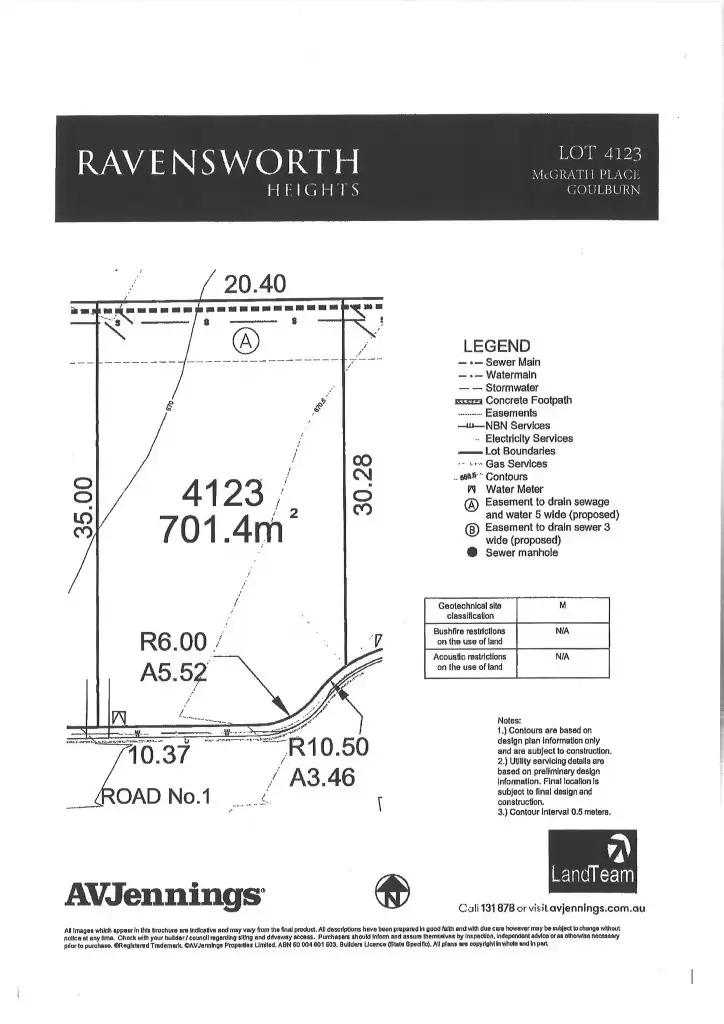 Floorplan of Homely land listing, Lot 4123 McGrath Place, Goulburn NSW 2580