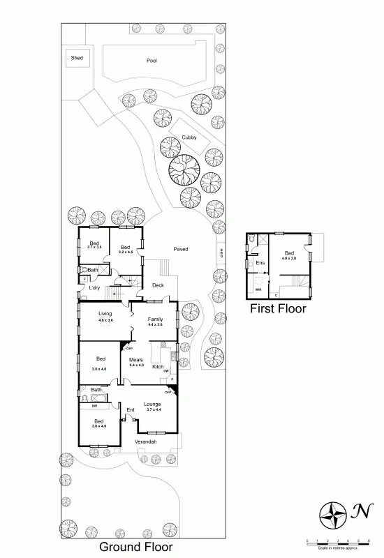 Floorplan of Homely house listing, 1 Claire Street, Mckinnon VIC 3204