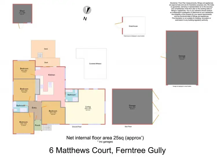 Floorplan of Homely house listing, 6 Matthews Court, Ferntree Gully VIC 3156