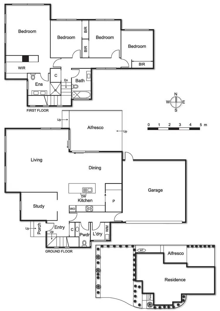 Floorplan of Homely townhouse listing, 1/280 Grange Road, Ormond VIC 3204