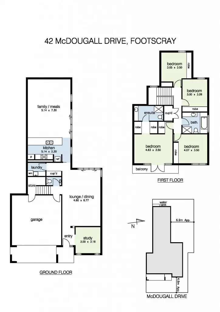 Floorplan of Homely house listing, 42 McDougall Drive, Footscray VIC 3011