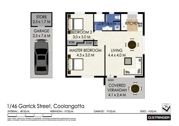 Floorplan of Homely unit listing, 1/46 Garrick Street 'The Summit', Coolangatta QLD 4225