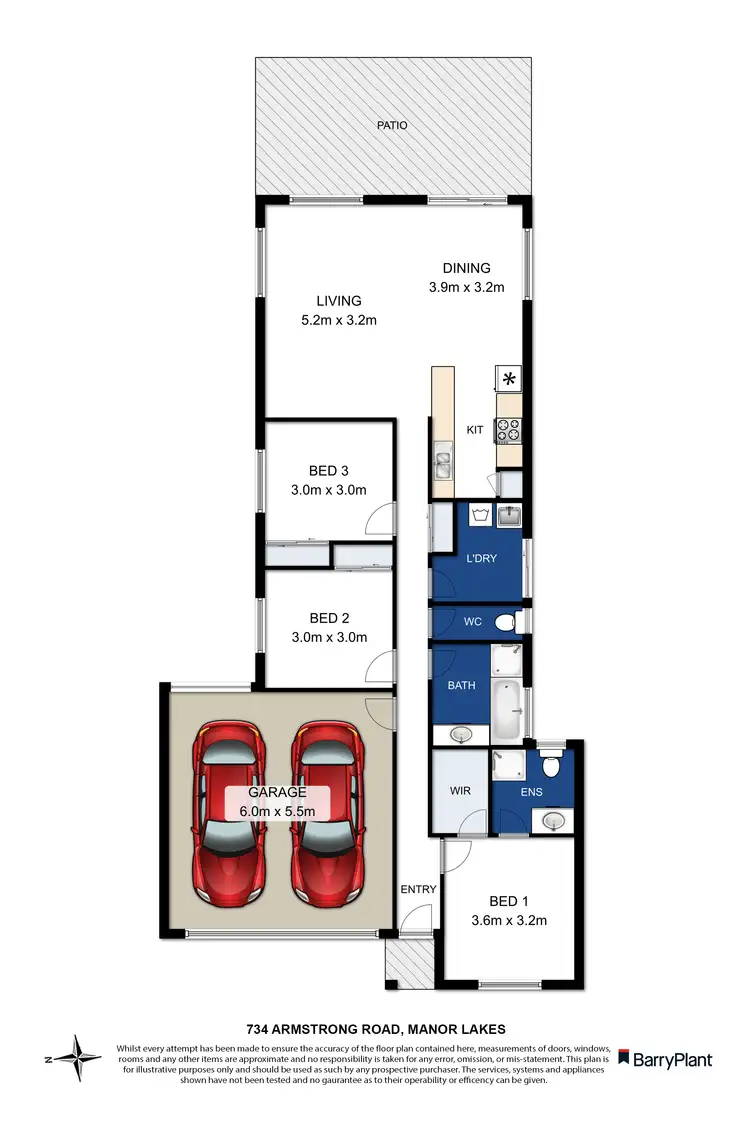 Floorplan of Homely house listing, 734 Armstrong Road, Manor Lakes VIC 3024